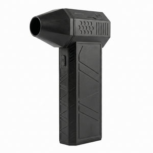 Black handheld device with a nozzle on a white background