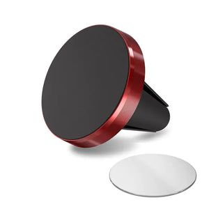 Black and red car phone holder on a white background