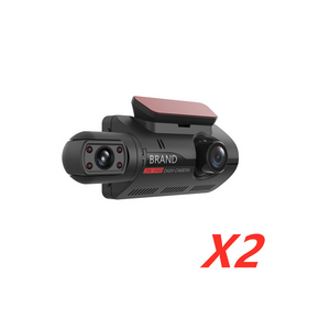 Car dashboard camera with 'X3' branding on a white background