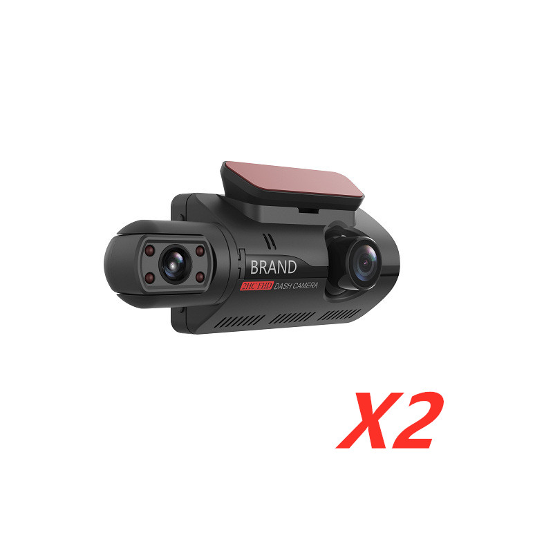 Car dashboard camera with 'X3' branding on a white background